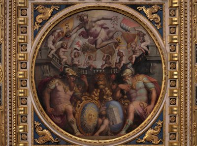 Alegorías de los barrios de San Giovanni y Santa Maria Novella de Giorgio Vasari